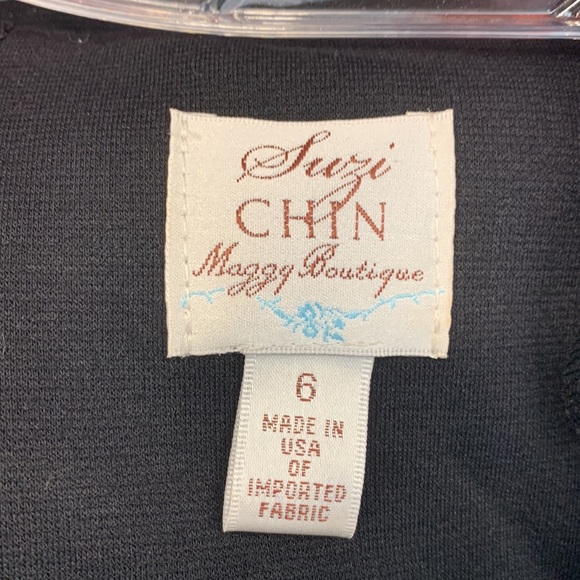 Suzi Chin for Maggy Boutique - Little black dress with empire waist. - Picture 4 of 6